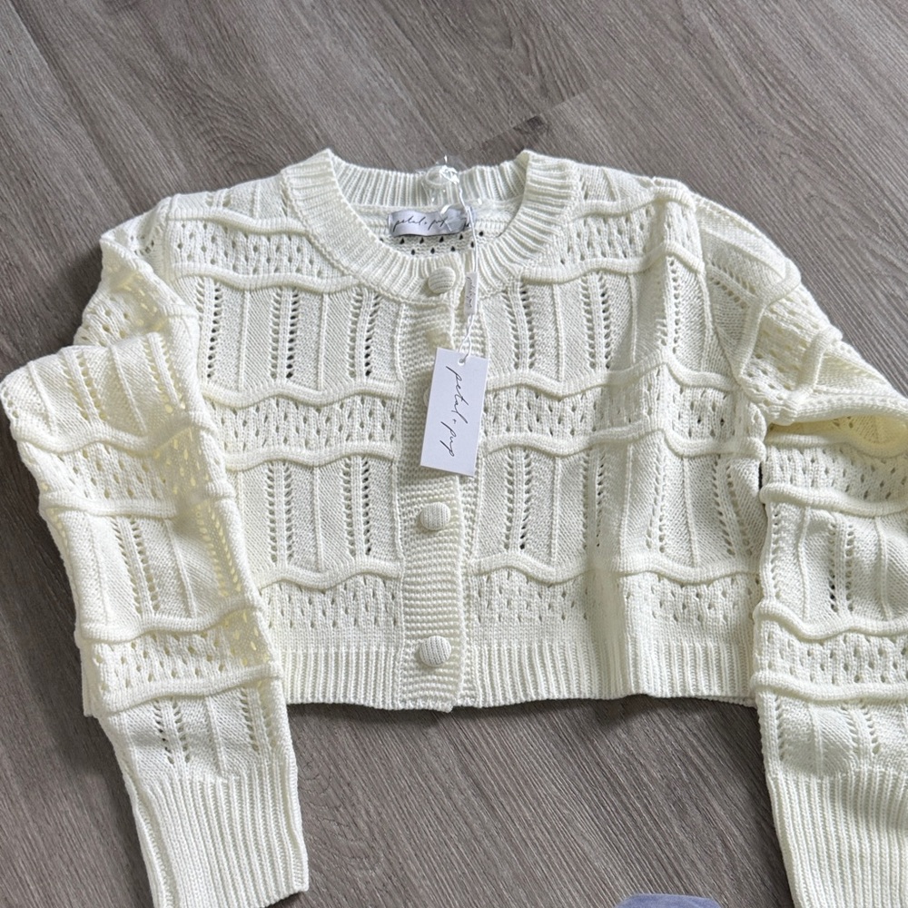 Elegant Cream Knit Sweater